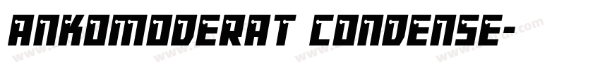 ankomoderat condense字体转换